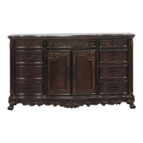 Homelegance Deryn Park 9 Drawer Dresser in Cherry 2243-5 Half Price Furniture