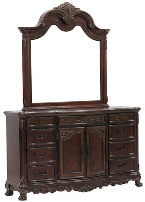 Homelegance Deryn Park 9 Drawer Dresser in Cherry 2243-5 - Half Price Furniture