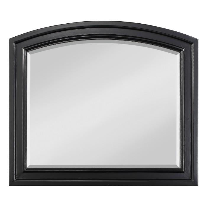 Homelegance Laurelin Mirror in Black 1714BK-6 Half Price Furniture