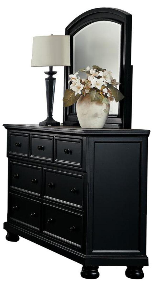 Homelegance Laurelin Mirror in Black 1714BK-6 - Half Price Furniture