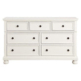 Homelegance Laurelin 7 Drawer Dresser in White 1714W-5 Half Price Furniture