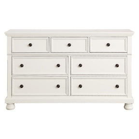 Homelegance Laurelin 7 Drawer Dresser in White 1714W-5 Half Price Furniture