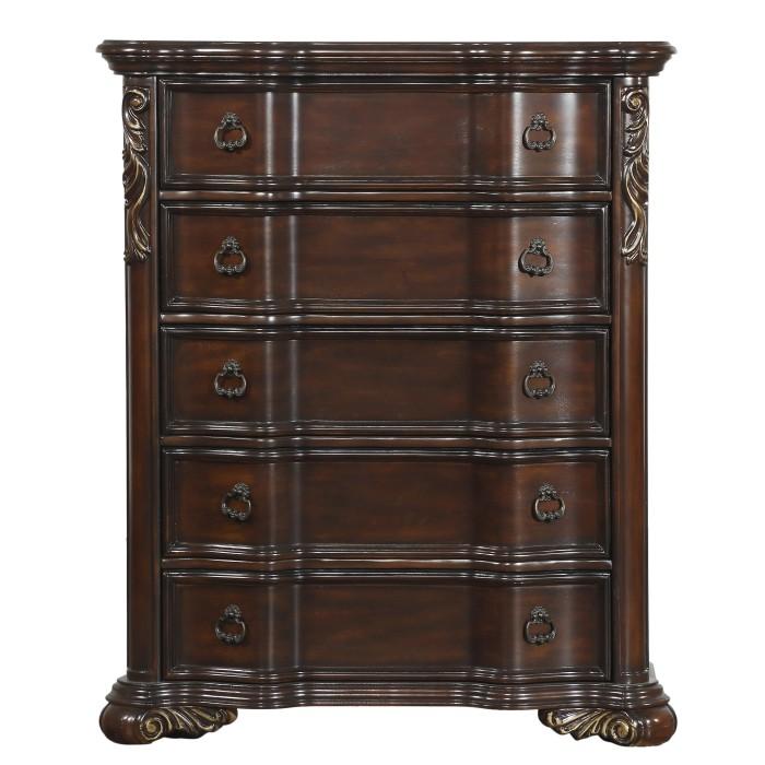 Homelegance Royal Highlands 5 Drawer Chest in Rich Cherry 1603-9 Half Price Furniture