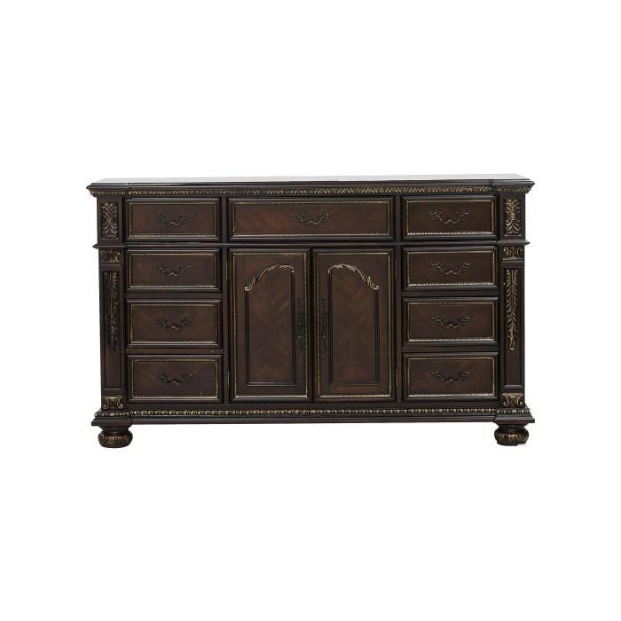 Homelegance Catalonia 9 Drawer Dresser in Cherry 1824-5 Half Price Furniture