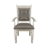 Homelegance Bevelle Arm Chair in Silver (Set of 2) 1958A Half Price Furniture