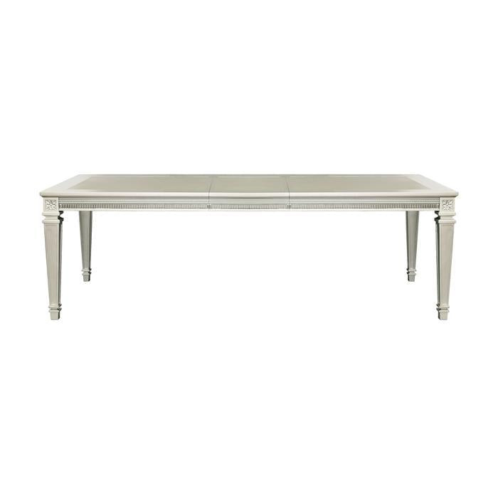 Homelegance Bevelle Rectangular Dining Table in Silver 1958-96 Half Price Furniture