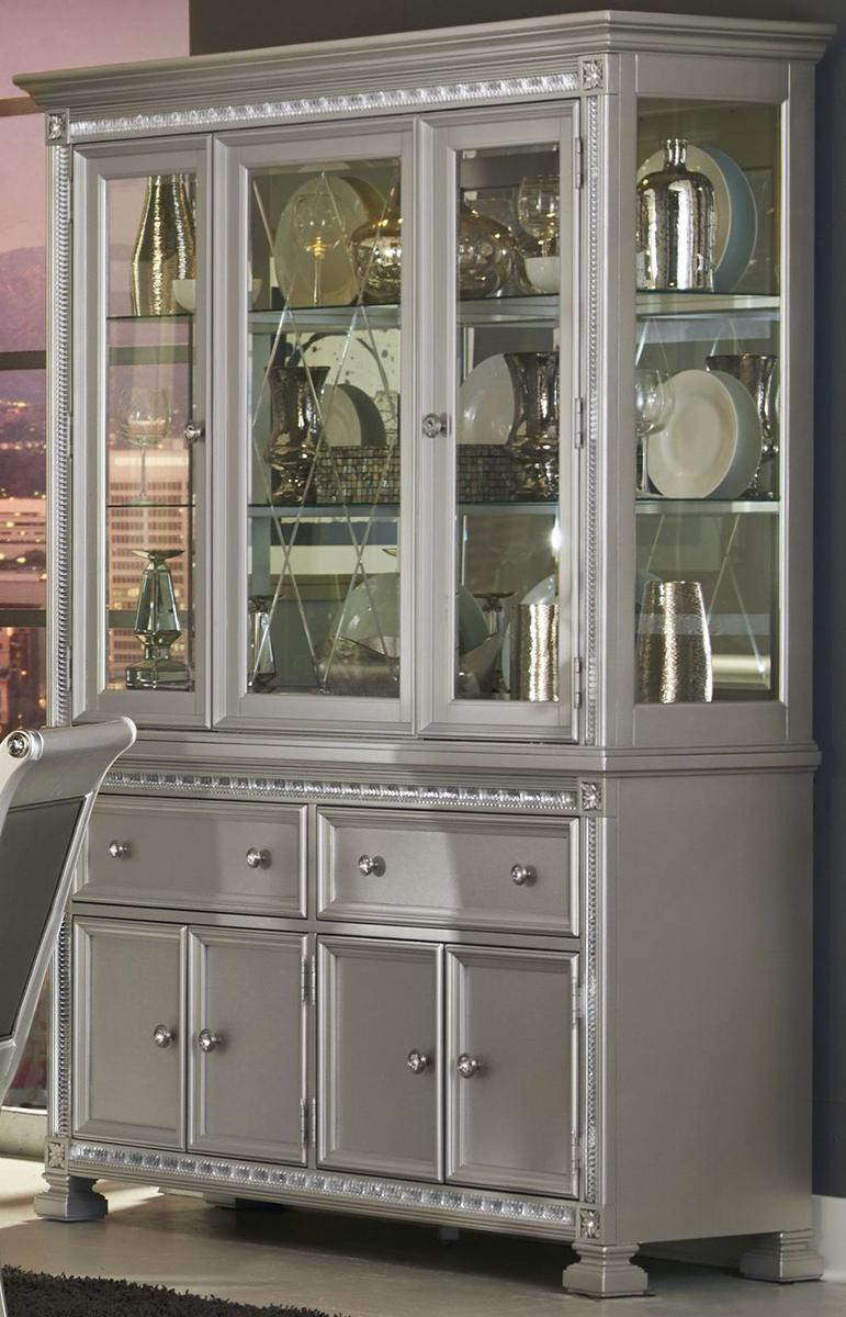 Homelegance Bevelle Buffet in Silver 1958-55 - Half Price Furniture