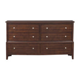 Homelegance Cotterill 6 Drawer Dresser in Cherry 1730-5 Half Price Furniture