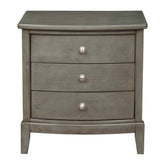 Homelegance Cotterill 3 Drawer Nightstand in Gray 1730GY-4 Half Price Furniture