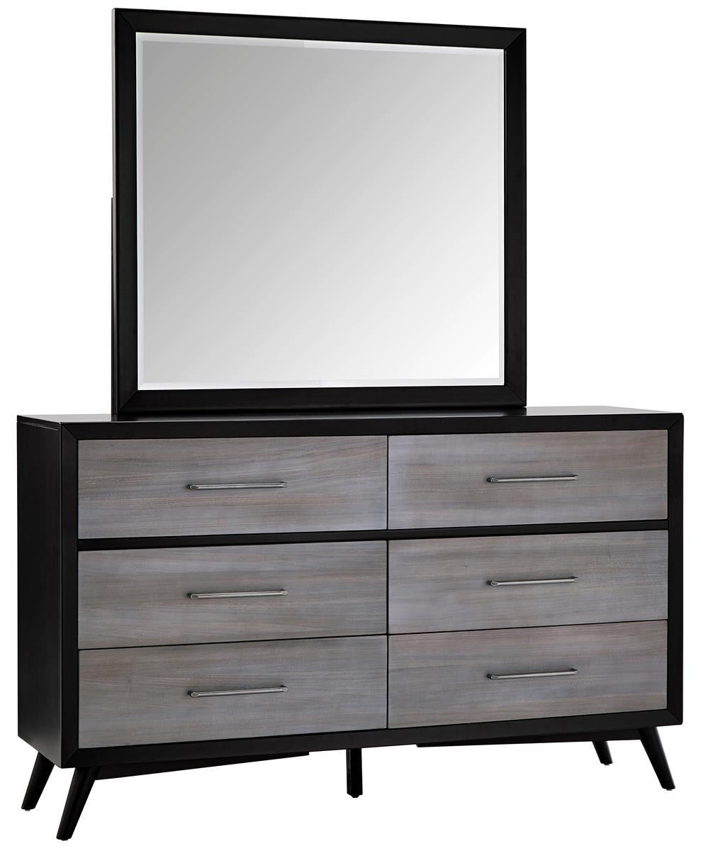 Homelegance Raku 6 Drawer Dresser in Gray 1711-5 - Half Price Furniture