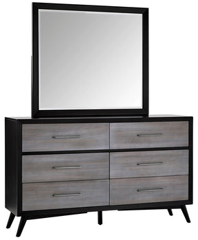 Homelegance Raku Mirror in Gray 1711-6 - Half Price Furniture