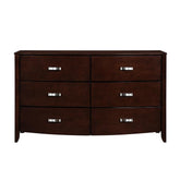 Homelegance Lyric 6 Drawer Dresser in Dark Espresso 1737NC-5 Half Price Furniture