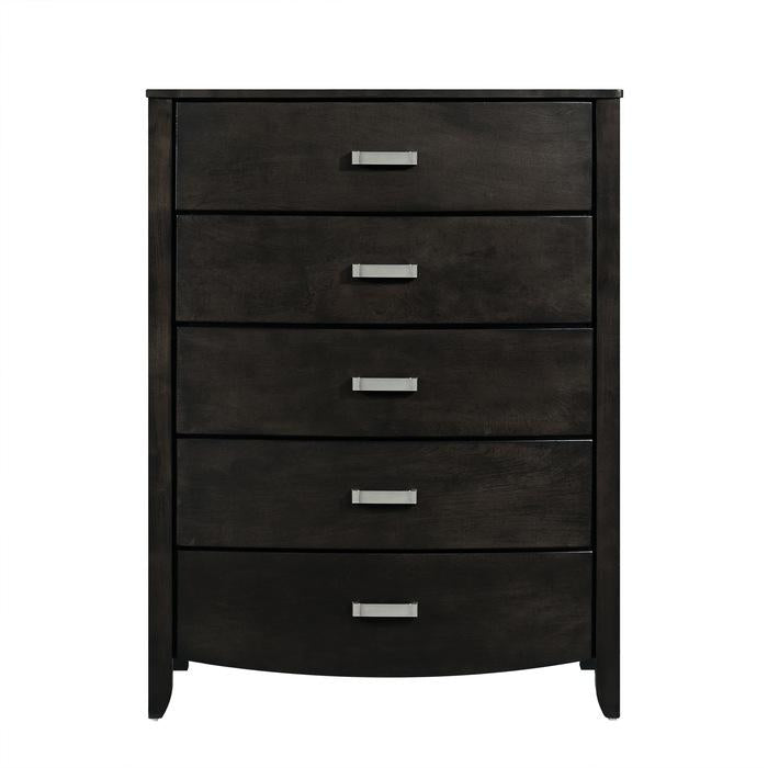 Homelegance Lyric 5 Drawer Chest in Brownish Gray 1737NGY-9 - Half Price Furniture