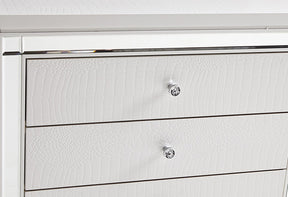 Homelegance Alonza 9 Drawer Dresser in White 1845-5 - Half Price Furniture