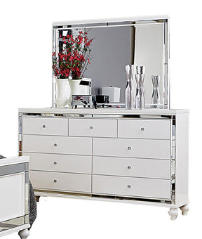 Homelegance Alonza 9 Drawer Dresser in White 1845-5 - Half Price Furniture