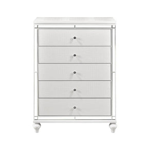 Homelegance Alonza 5 Drawer Chest in White 1845-9 Half Price Furniture