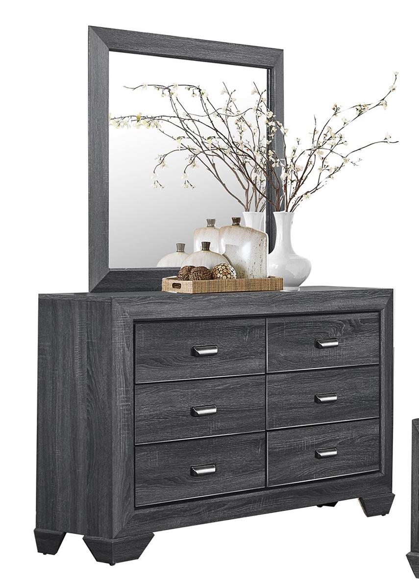 Homelegance Beechnut 6 Drawer Dresser in Gray 1904GY-5 - Half Price Furniture