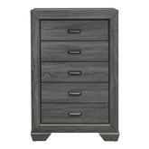 Homelegance Beechnut 5 Drawer Chest in Gray 1904GY-9 Half Price Furniture