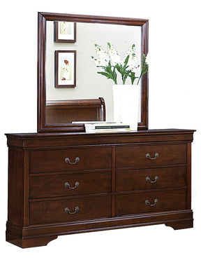 Homelegance Mayville 6 Drawer Dresser in Brown Cherry 2147-5 - Half Price Furniture