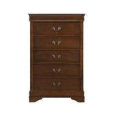 Homelegance Mayville 5 Drawer Chest in Brown Cherry 2147-9 Half Price Furniture