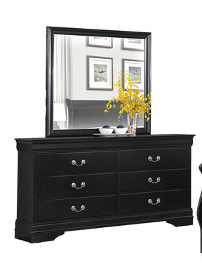 Homelegance Mayville 6 Drawer Dresser in Black 2147BK-5 - Half Price Furniture