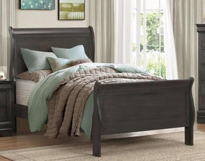 Homelegance Mayville Twin Sleigh Bed in Gray 2147TSG-1 - Half Price Furniture