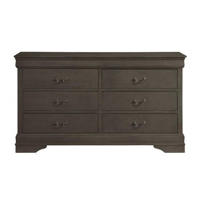 Homelegance Mayville 6 Drawer Dresser in Gray 2147SG-5 Half Price Furniture