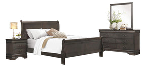 Homelegance Mayville Queen Sleigh Bed in Gray 2147SG-1 - Half Price Furniture