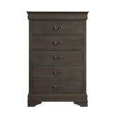 Homelegance Mayville 5 Drawer Chest in Gray 2147SG-9 Half Price Furniture