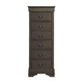 Homelegance Mayville 6 Drawer Lingerie Chest in Gray 2147SG-12 Half Price Furniture