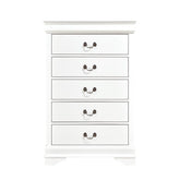 Homelegance Mayville 5 Drawer Chest in White 2147W-9 Half Price Furniture