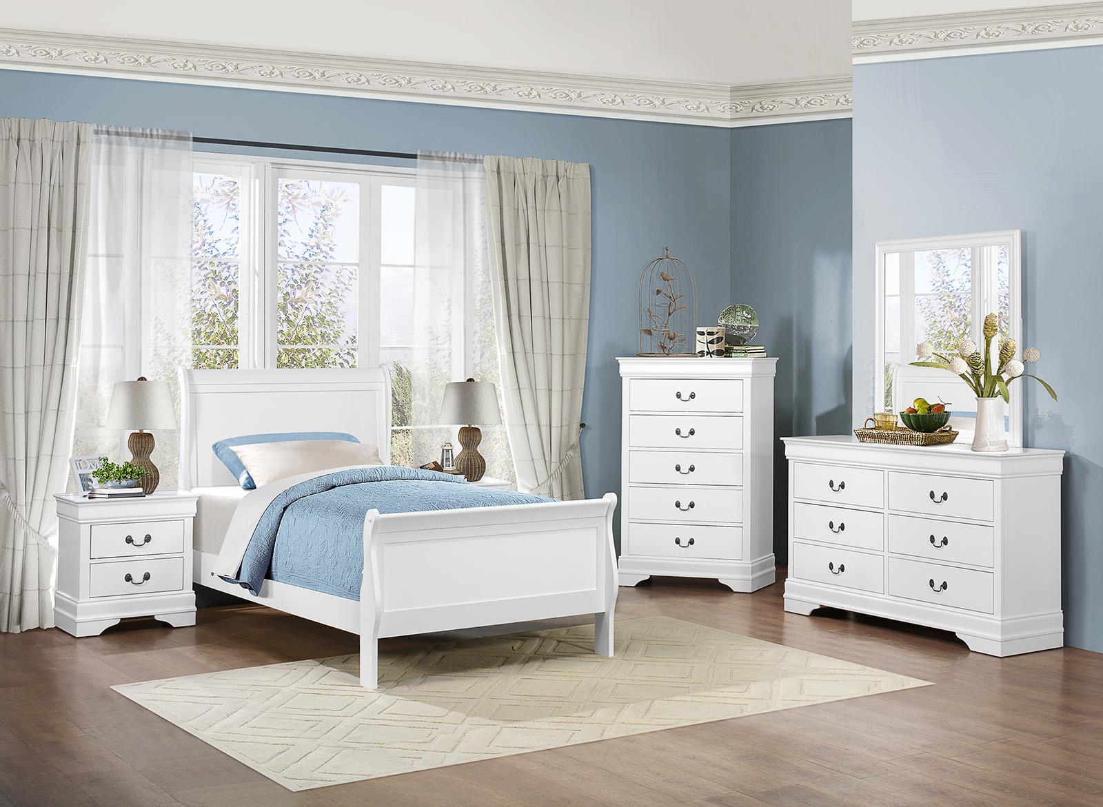 Homelegance Mayville 5 Drawer Chest in White 2147W-9 - Half Price Furniture