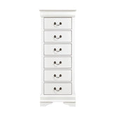 Homelegance Mayville 6 Drawer Lingerie Chest in White 2147W-12 Half Price Furniture