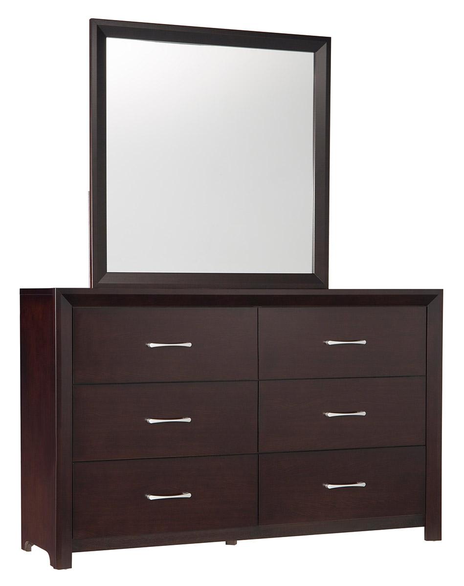 Homelegance Edina 6 Drawer Dresser in Espresso-Hinted Cherry 2145-5 - Half Price Furniture