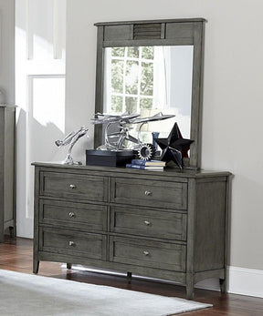 Homelegance Furniture Garcia 6 Drawer Dresser in Gray 2046-5 - Half Price Furniture