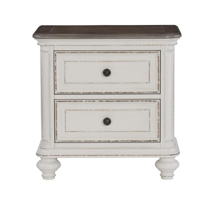 Homelegance Baylesford Nightstand in Two Tone 1624W-4 Half Price Furniture