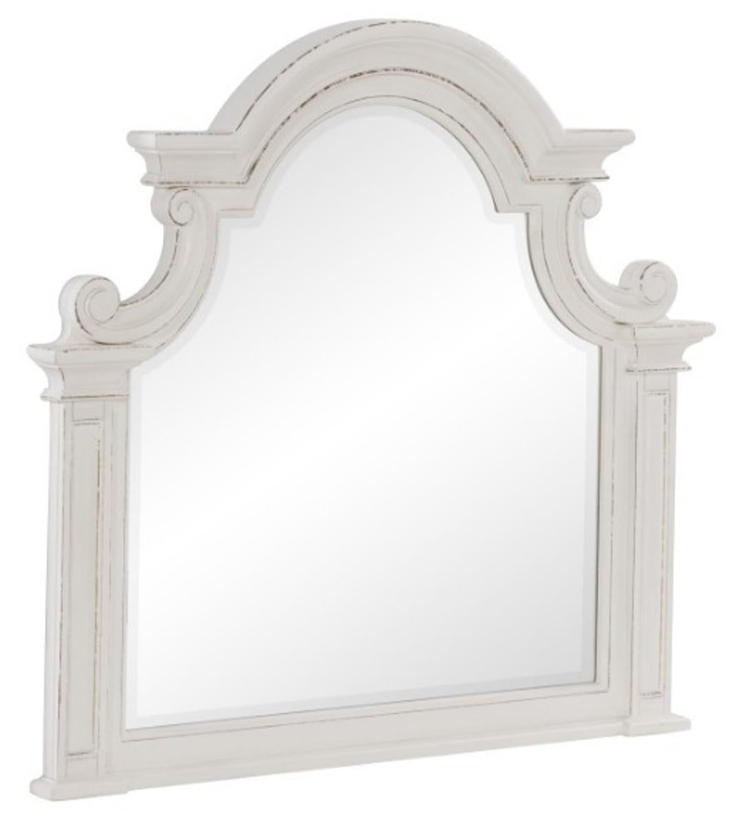 Homelegance Baylesford Mirror in Antique White 1624W-6 - Half Price Furniture