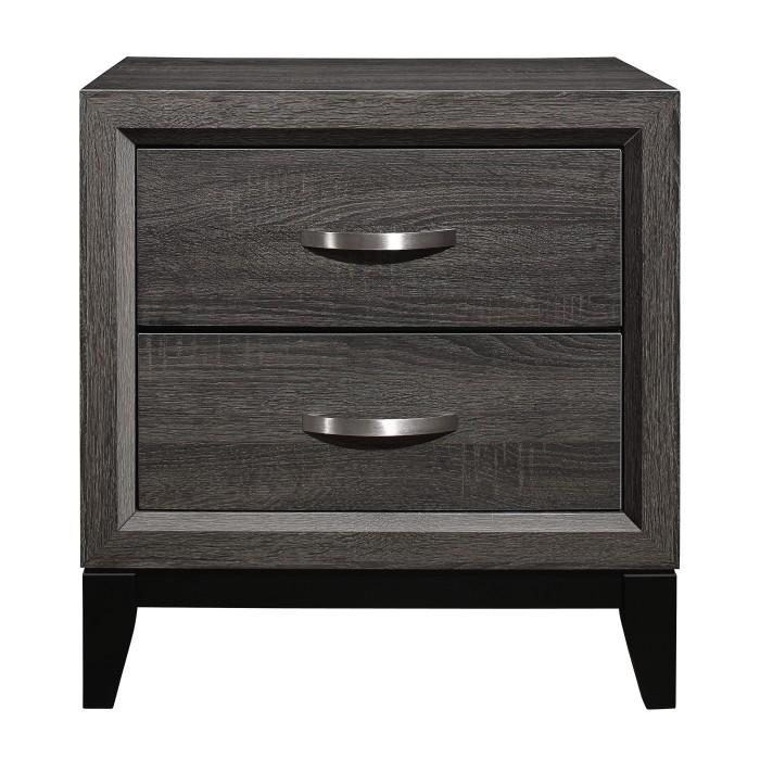 Homelegance Davi Nightstand in Gray 1645-4 Half Price Furniture