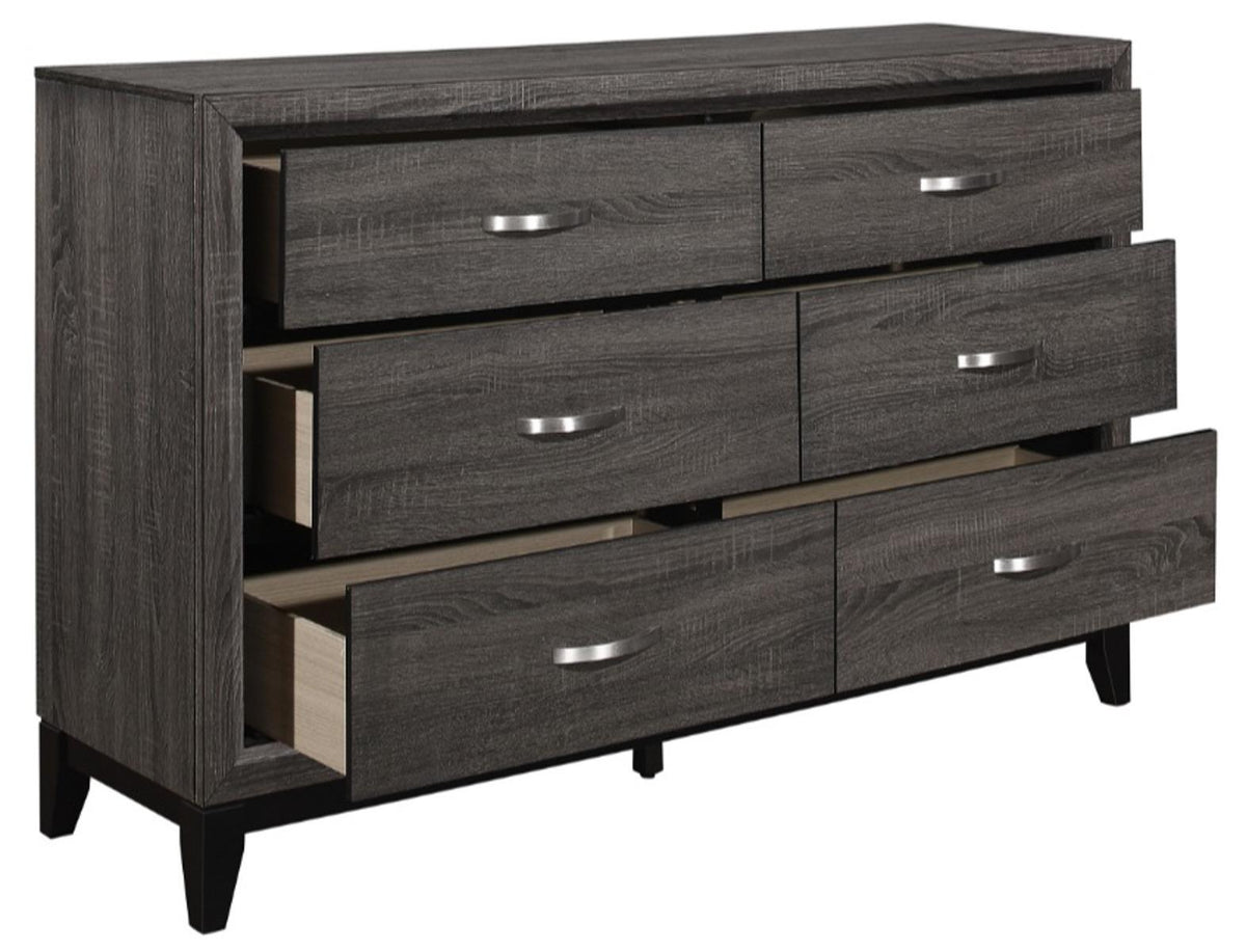 Homelegance Davi Dresser in Gray 1645-5 - Half Price Furniture