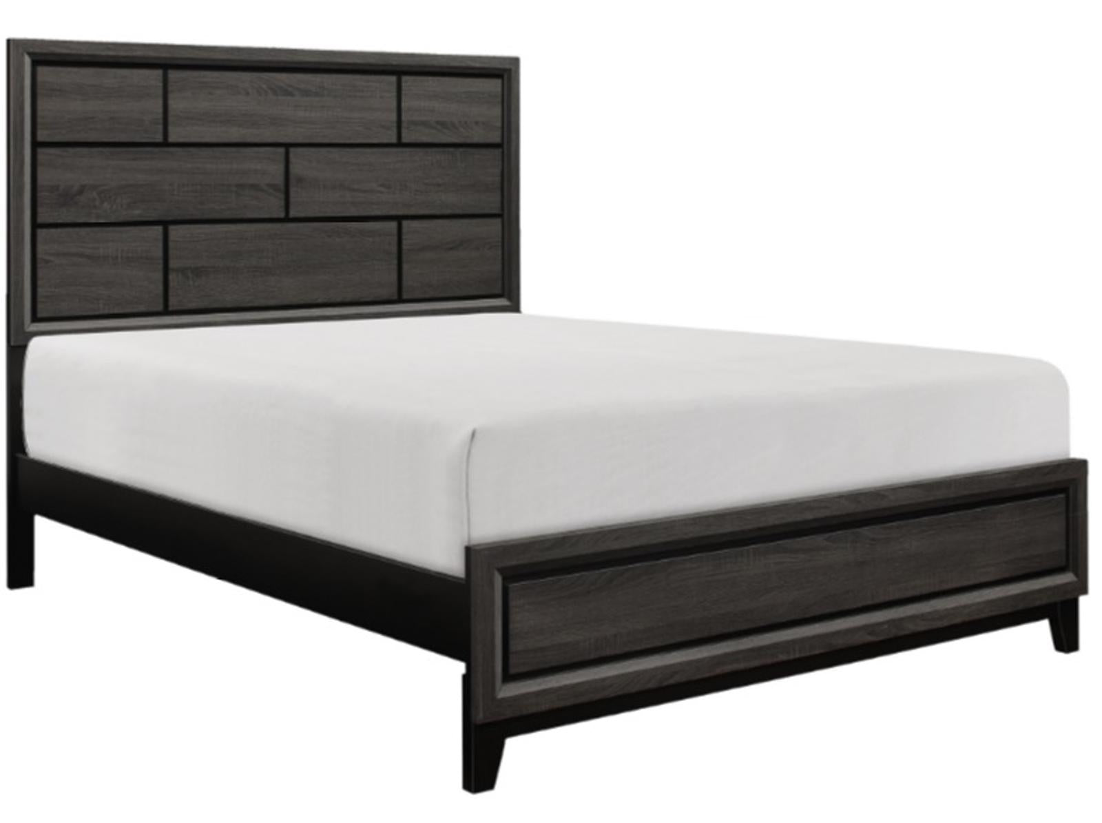 Homelegance Davi Full Panel Bed in Gray 1645F-1* - Half Price Furniture