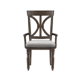 Homelegance Cardano Arm Chair in Charcoal (Set of 2) Half Price Furniture