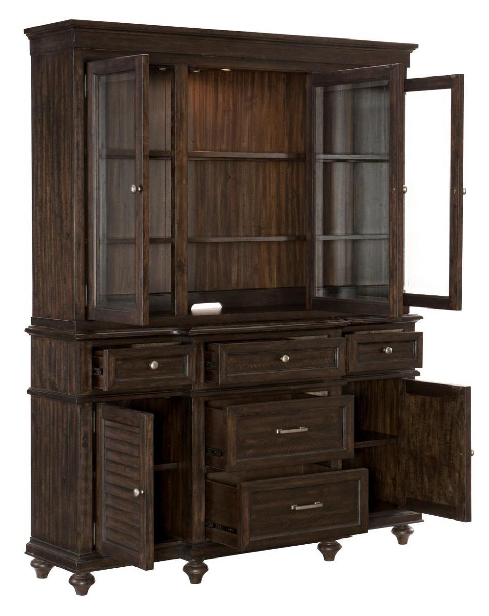 Homelegance Cardano Buffet & Hutch in Charcoal 1689-50* - Half Price Furniture