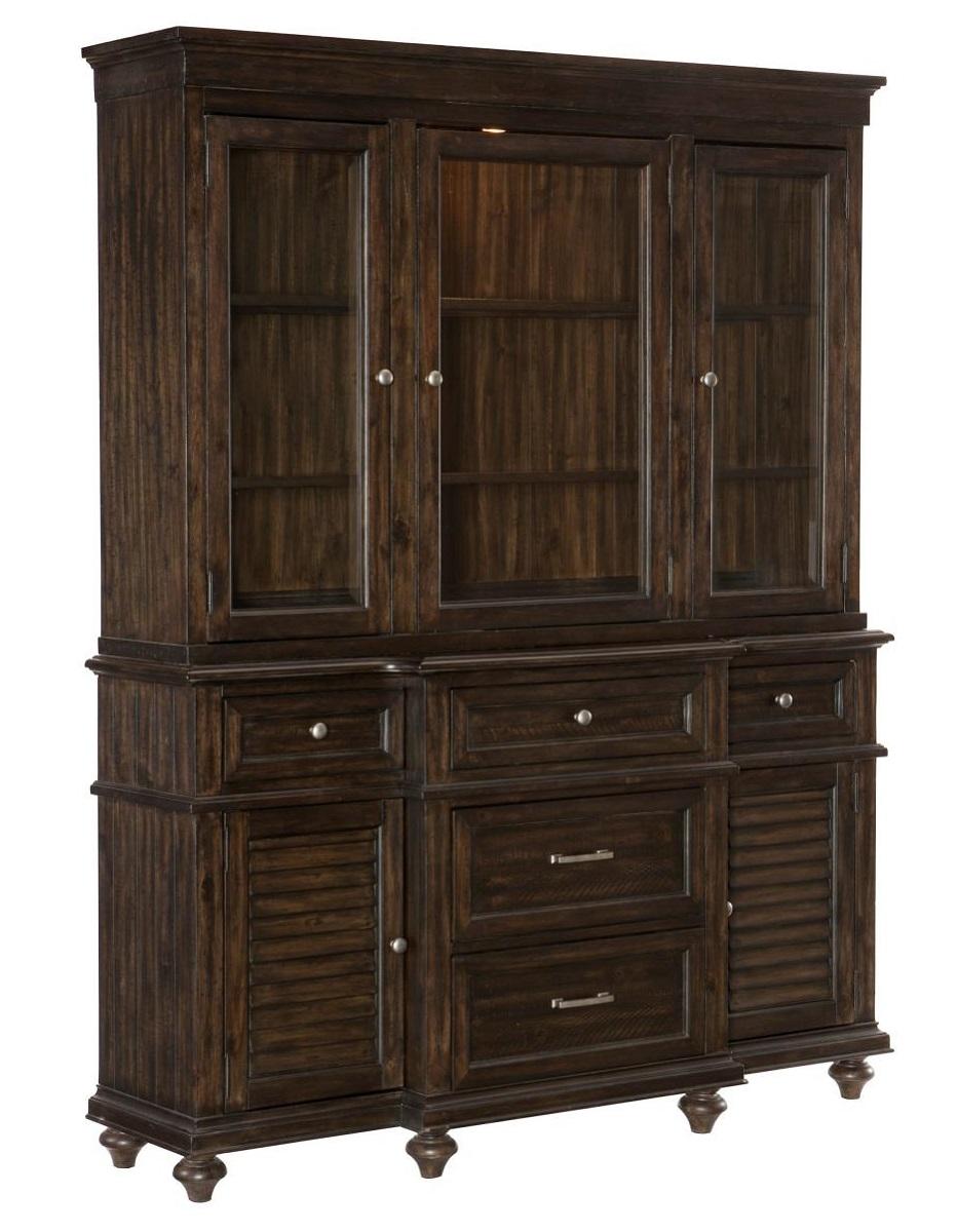 Homelegance Cardano Buffet & Hutch in Charcoal 1689-50* - Half Price Furniture