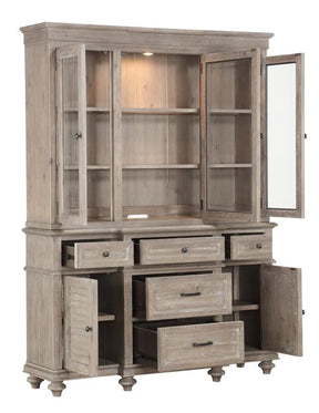 Homelegance Cardano Buffet & Hutch in Light Brown 1689BR-50* - Half Price Furniture