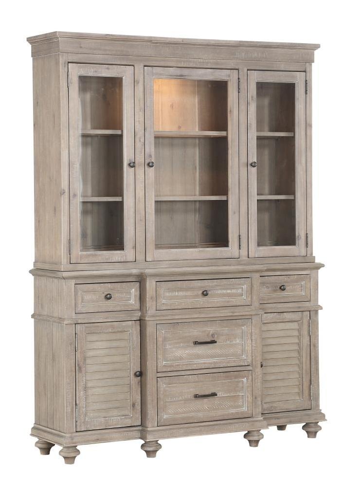 Homelegance Cardano Buffet & Hutch in Light Brown 1689BR-50* - Half Price Furniture