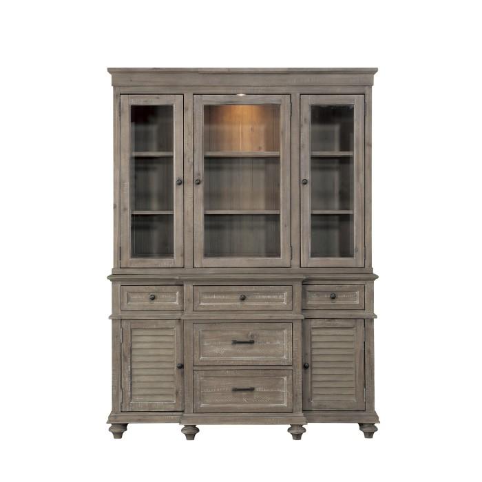 Homelegance Cardano Buffet & Hutch in Light Brown 1689BR-50* Half Price Furniture