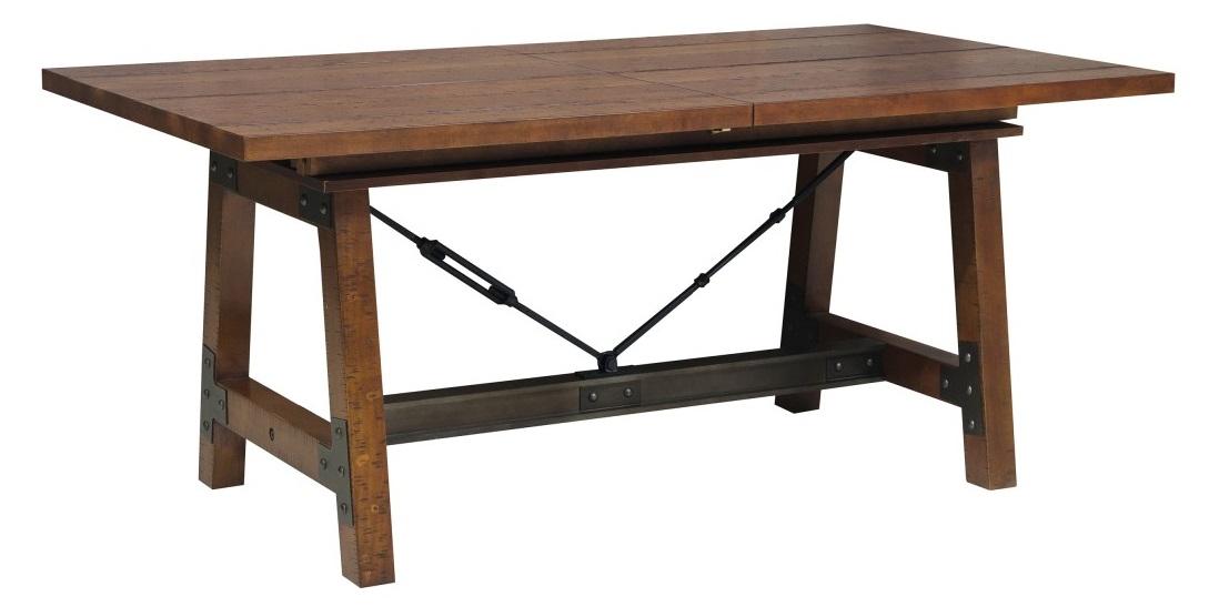 Homelegance Holverson Dining Table in Rustic Brown 1715-94 - Half Price Furniture