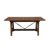 Homelegance Holverson Dining Table in Rustic Brown 1715-94 Half Price Furniture