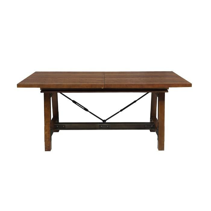 Homelegance Holverson Dining Table in Rustic Brown 1715-94 Half Price Furniture