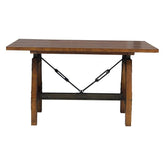 Homelegance Holverson Counter Height Table in Rustic Brown 1715-36 Half Price Furniture